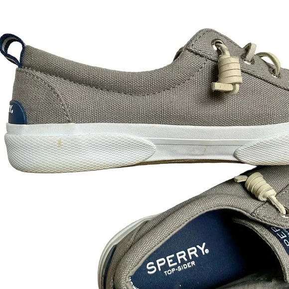 Sperry Pier Wave Gray Slip-On Sneakers Memory Foam Comfort Size 6 - Picture 10 of 14